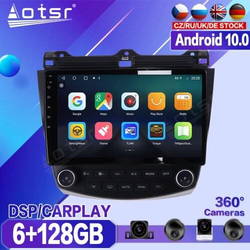For Honda Accord 2003 2004 2005 2006 2007 Android Radio Car Central Multimedia Player Stereo Autoradio GPS Navi Audio Head Unit