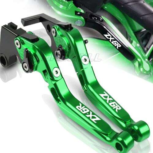 For Kawasaki ZX-6R ZX6R ZX 6R 2007-2016 2015 2014 2013 Motorcycle Adjustable Brake Clutch Levers 2012 2011 2010 2009 2008 2007