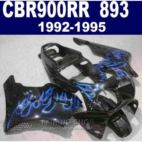 Blue flames Fairing kit For HONDA CBR900RR 893 92 93 cbr 900rr 1992 1993 (100%ABS Fairings ) 94 95 1994 1995 China19
