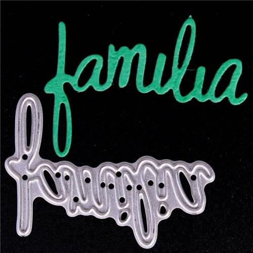 Metal Cutting Dies for Diy Scrapbooking Die Cut New Cuts Paper Card Making Craft Embossing Photo Spanish letters word