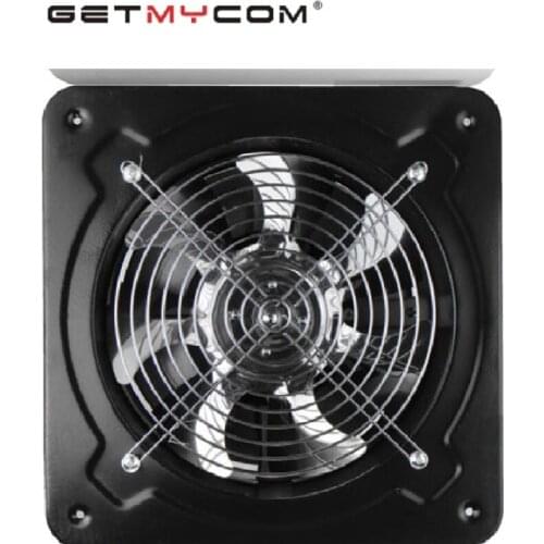 Getmycom Extractor Metal Exhaust Commercial Air Blower Axial Fan Industrial Ventilation Kitchen Toilet Fans 4" 6" 7" 8" 10"