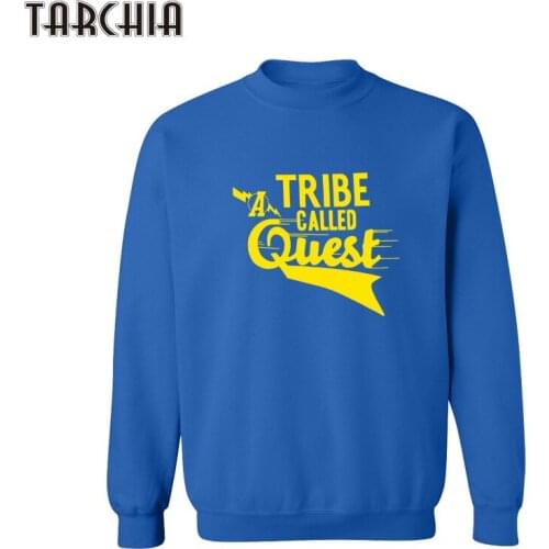 TARCHIA 2021 Mens Solid Color Tracksuits Round Neck Hoody TRIBE CALLED QUEST Printed Man Cool Hoodies Male Sweatshirt Clothing