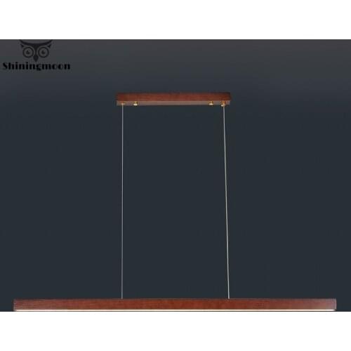 Nordic Loft LED Wood Pendant Lights for Decorative Minimalism Living Room Art Pendant Lamps Kitchen Dining Room Indoor Lighting