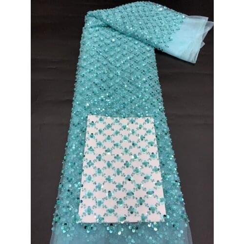 The new listing exquisite bead tube + sequins + bubble bead tulle embroidered lace, comfortable fabric, suitable for fashionable