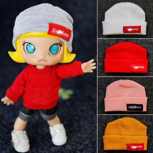 Ob11 doll clothing accessories ob11 hat molly hat GSC clay head 1 / 8bjd wild tide knitted hat doll accessories casual hat