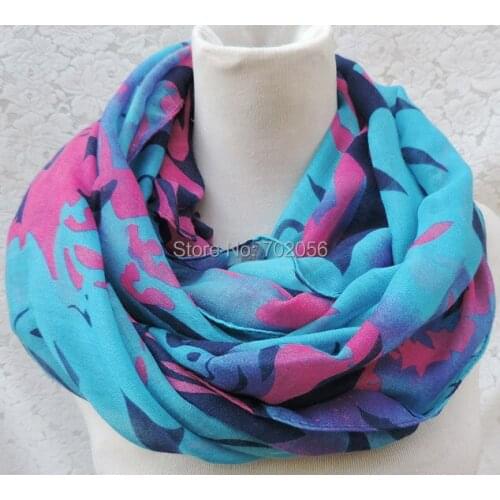2016 Voile Infinity Scarf For Women Fashion Long Ring Scarves All season 100*180cm 10pcs/lot #3814