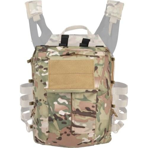Tactical Zip-on Panel Pack Zipper-on Pouch Molle Plate Carrier Hunting Bag For Paintball Airsoft Molle JPC 2.0 Vest