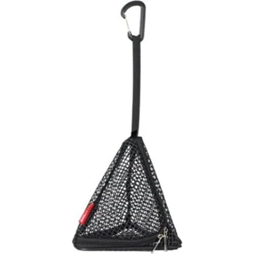 Outdoor Triple-cornered Drying Net Foldable Storage Net Camping Hanging Net Storage Basket PVC Hanging Net Bag