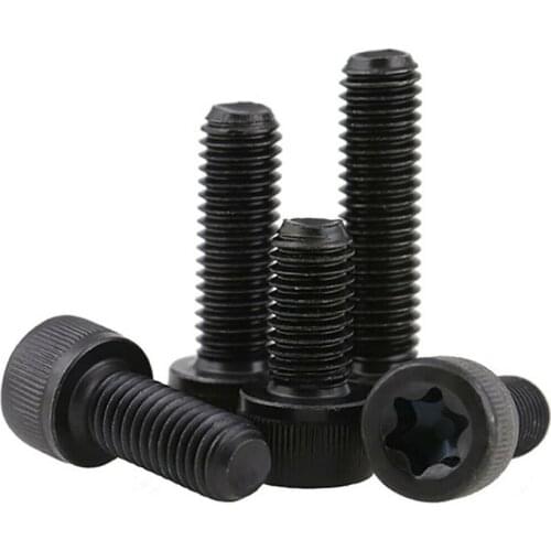 Black Torx Six Lobe Socket Head Caps Screws High Tensile Grade 12.9 Carbon Steel Hex Hexagon Socket Bolts M5 M6 M8 M10