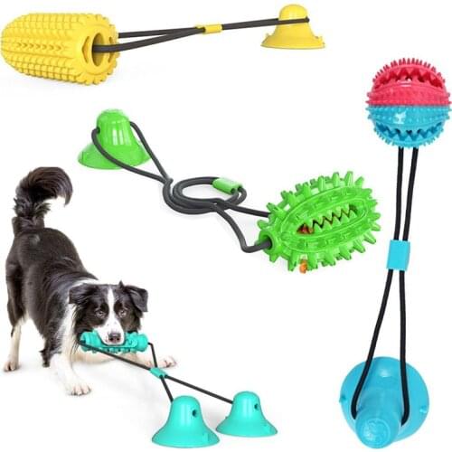 Dog Molar Bite Toy Interactive Sucker Drag Ball Chew Cleaning Toothbrush Teeth and Self-playing Pet Supplies