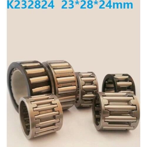 100pcs K232824 K23X28X24 radial needle roller and cage assemblies 23x28x24mm needle roller bearing