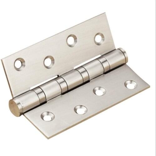 2PCS 4" Ball Bearing door Hinges cabinet Stainless Steel Door Hinges with Screws Furniture Wardrobe Door Hinge
