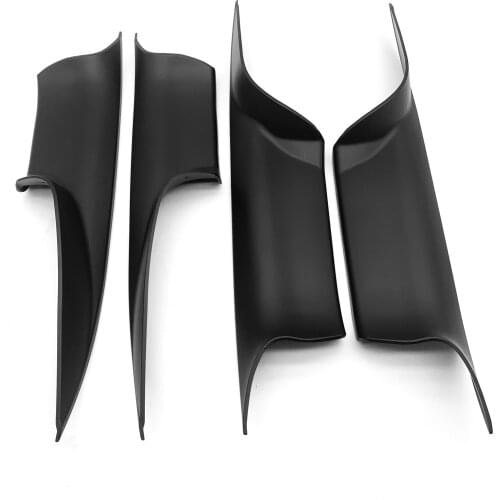 4-pack Black Car Interior Door Pull Handle Set for BMW 7-Series F01 F02