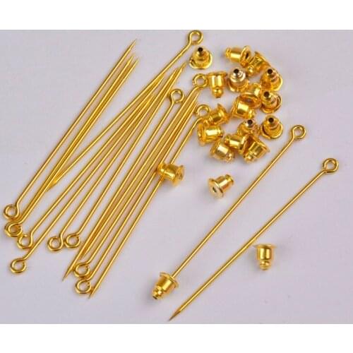 500pcs Gold Plated Safety Scarf Sweater Pin Jewelry Hijab Pins Muslim Hijab Brooches BPB-05