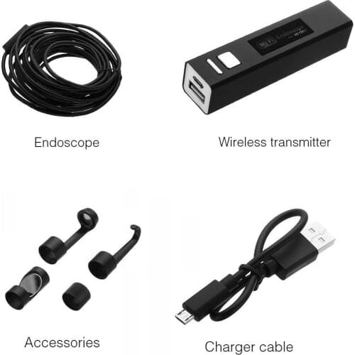 8mm Wifi Endoscope Camera IP68 Flexibble Snack Camera Inspection Borescope Car Camper Van Repair Accessories For iPhone Android