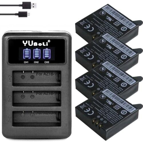1400mAh Xiaomi Yi Batteries +3 ways USB Charger for yi Xiaomi Yi Action Camera International Version camera