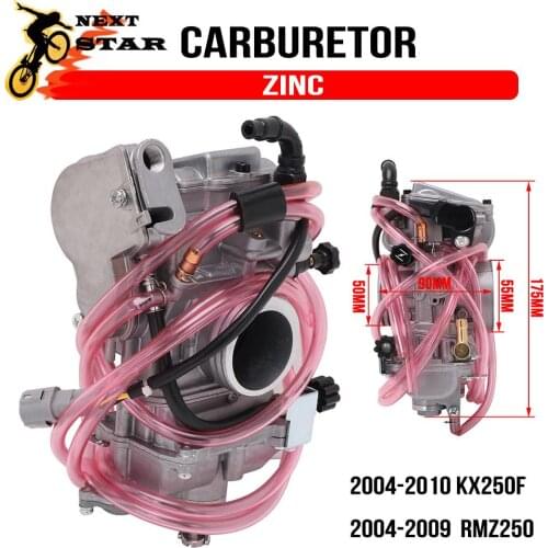 Motorcycle Zinc Carburetor Carburador 48mm With Power Jet For FCR-MX38 MX 38 For Suzuki RMZ250 RMZ Kawasaki KX250F KXF 2004-2010