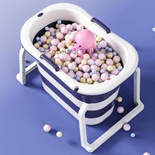 Karpelle Baby Bathtub Childrens Foldable Bathtub Newborn Baby Can Swim In Large Tub