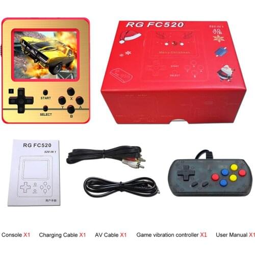 New Retro Game RG FC520 Video Game Handheld game console MINI 8 Bit 3.0 inch TFT Screen 256M Game Player Boy Kids Xmas Gift