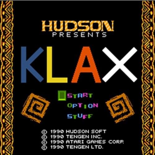 Hot Promotion Klax 60 Pins English Version Game Cartridge for 8 Bit 60pin Game Console