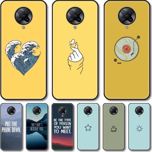 Personality custom Phone Case For xiaomi M2 C3 X3 F2 Lite NFC 6 5 x Poco k30 Pro Anime Black Cover Silicone Back Pretty tpu