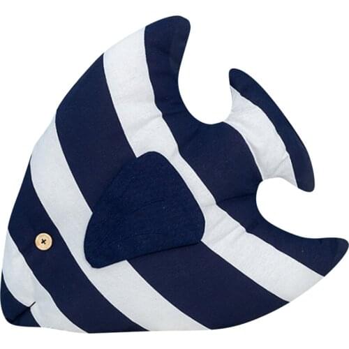 Creative Home Cushion Mediterranean Style Creative Fish-Shaped Cushion Pillow Ocean Sofa Couch Bedroom Toy Cushion