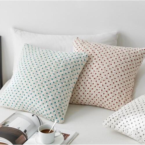 Gypsophila Cushion Cover Super Soft Comfortable Point Pattern Throw Pillow Cover High Quality Cotton Sofa Chair Home Decor