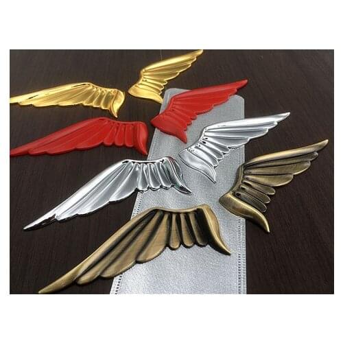 New Auto Stickers Metal Angel Eagle Wings Badge Emblem Decal Motorcycle Modified Car Accessories