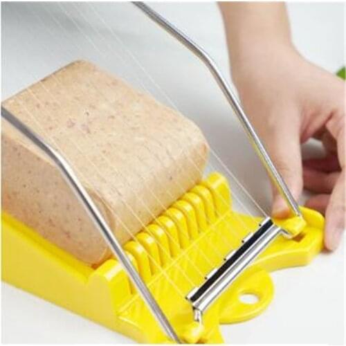 Stainless Steel Lunch Meat Slicer 10 Wires Food Cutter Kitchen Gadget For Fruits Cheese Egg Vegetable Soft Food Sushi Slicer