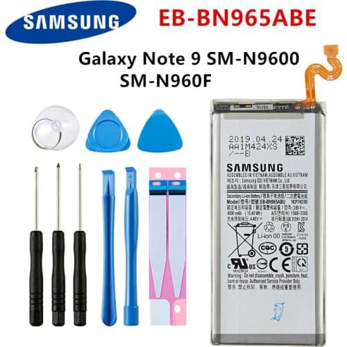 SAMSUNG Orginal EB-BN965ABU EB-BN965ABE 4000mAh Battery for Samsung Galaxy Note9 Note 9 SM-N9600 N960F N960U N960N N960W +Tools