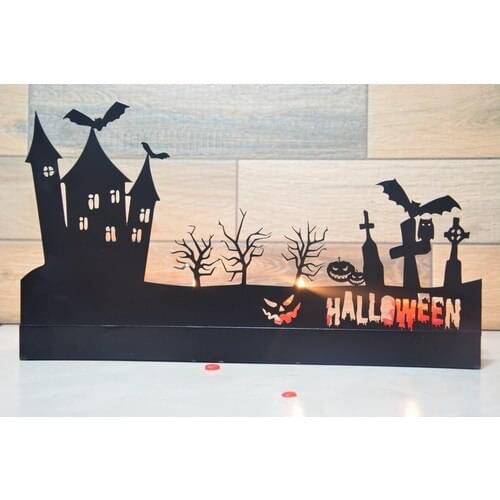 Pnr Decor Pnr Decor Quadruble Halloween Metal Candle Holder Candlestick