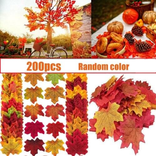 Crafts Artificial Maple Leaves Autumn Decoration Fake Leaves Maple Party