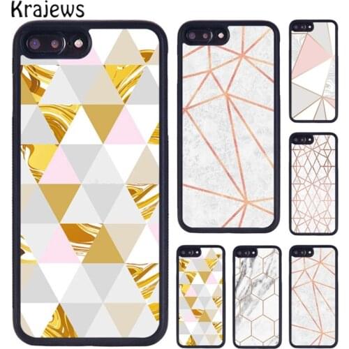 Krajews Marble Line Luxury Phone Case For iPhone 5 6S 7 8 Plus 11 12 Pro X XR XS Max Samsung Galaxy S5 S6 S7 EDGE S8 S9 S10 PLUS