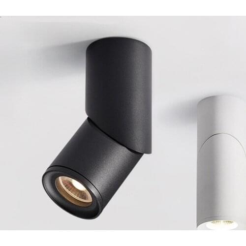 Dimmable Rotating LED Downlights 10W15W 20W COB LED Ceiling Spot Lights AC110-220V LED Wall Lamp Warm Cold White Indoor Lighting