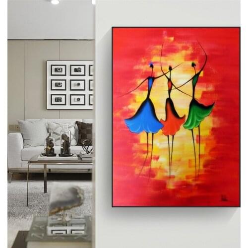 SELFLESSLY ART Canvas Painting Abstract Dancer Girl Posters And Prints Home Decoration Wall Art Pictures For Living Room NOFRAME
