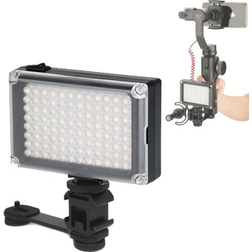 DSLR Camera Hot Shoe Triple Mount LED Light Microphone Extension Bar for Zhiyun Smooth Gopro 9 8 7 DJI Osmo Pocket 2 1 Gimbal