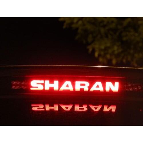 Carbon Fiber Positioned Rear Brake Light Sticker Case Cover Stickers For Volkswagen VW Sharan 2013 To 2016 Car Styling