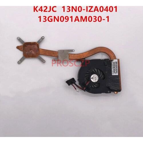 High quality For ASUS K42J K42JC Laptop 13N0-IZA0401 13GN091AM030-1 heatsink cooling fan cooler
