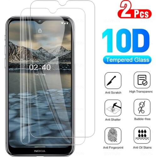 2Pcs Full Cover Protective Glass For Nokia 2.4 Phone Tempered Glass Screen Protector Film For No Kia Nokia2.4 2. 4 6.5" 2020