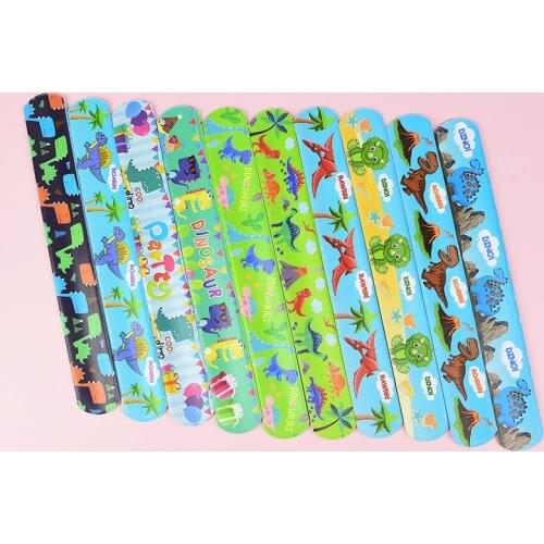 10pcs Dinosaur Wristband Dinosaur Favors Rubber Ring Wedding Gift for Guests Birthday Party Decoration Kids Party Favors