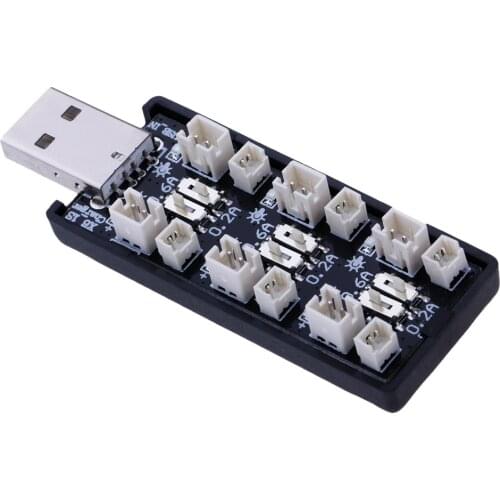 1S LiPo Battery USB Charging Adapter 3.7V/4.2V 6CH Micro JST 1.25 JST-PH 2.0 mCX mCPX