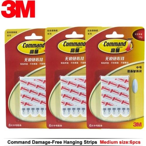 2 Packs Medium Size 3M command adhesive strips for hanging removable adhesive strip,Mounting Strips Wall Hanging Tabs 1KG /3Lb