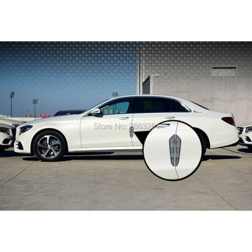 4PC Car Styling Bumper Strips Carbon Fiber Door Anti-Rub Stickers for ALFA ROMEO 147 159 156 stickers mito giulietta accessories