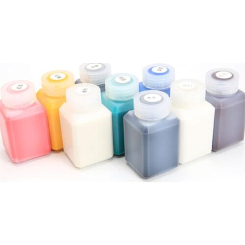 60ML 9 Colors DIY Leather Edge Paint Oil Dye Highlights Professional Paint Leather Craft Liquid Art Supplies