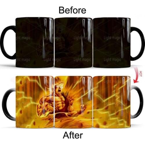 Anime Cartoon Coffee Mug 350mL Magic Ceramic Color Changing Mugs Cup Heat Sensitive Coffee Milk Mug Gift Free Shipping
