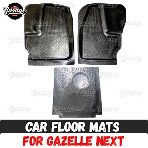 Car floor mats for Gazelle Next rubber 1 set / 3 pcs accessories protect of carpet car styling decoration