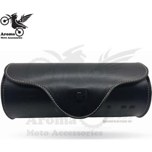 Black moto saddlebag leather parts motorcycle saddle bags for suzuki honda yamaha harley luggage motorbike side tool tail bag