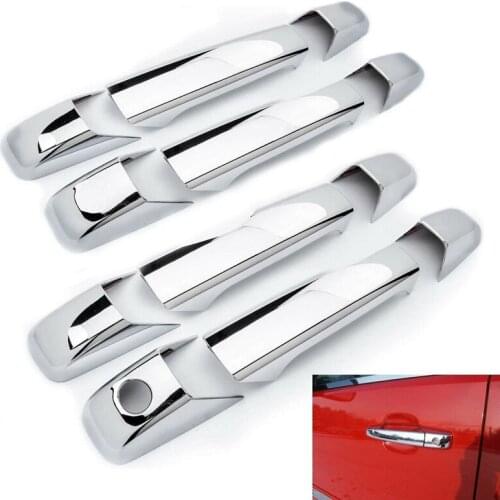 ABS Chrome Outside Door Handle Cover Trims for Chevy Silverado GMC Sierra 1500/2500/3500 Yukon XL Escalade