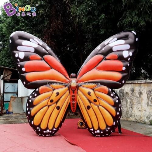 Custom made 4.6x4 meters inflatable big butterfly / large butterfly inflatables for decoration toys