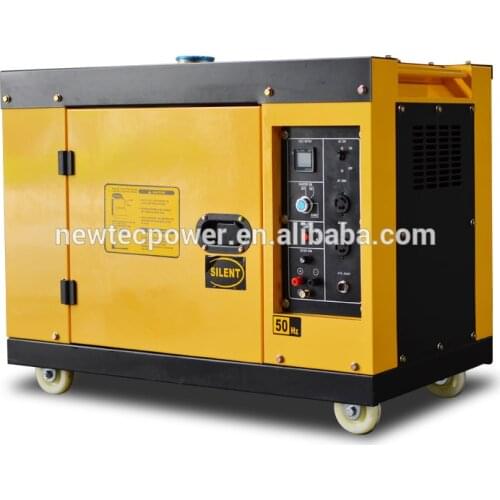 Air cooled small diesel genset 12kw 15kva silent type diesel generator with 2V92 engine